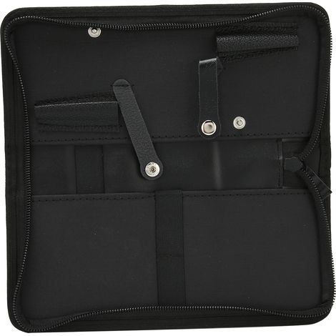 Sac à rangement étanche en similicuir pour ciseaux de coiffure, peigne et pinces à cheveux - Pochette professionnelle pour salon de coiffure (1/5)