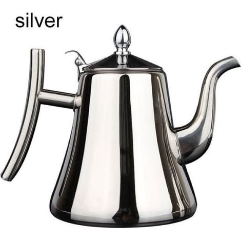 Théière - Inox - 1.5L - Argent doré - Infuseur - Induction