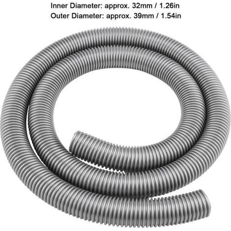 pair Vvikizy Tuyau d\\'aspirateur Tuyau Flexible de 2m, Tube souple intérieur 32mm extérieur 39mm, accessoire electromenager d’aspirateur (1/4)