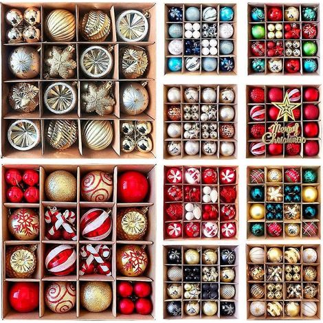 Decorazione di natale : palla elettro-zincatura a 6 cm, regalo di Natale per albero (vedi foto) (1/5)