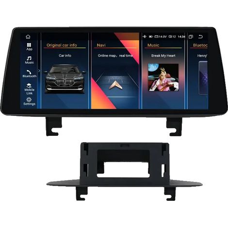 Radio para coche, pantalla de alta definición, salida de sonido mejorada, compatible con BMW Serie 3 F30 F31 2013-2017, 6W-NBT (6g 64g) (1/2)