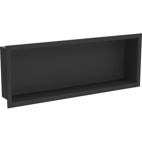 Mexen X-Wall-R Einbauregal mit Flansch 60 x 20 cm, Schwarz - 1970602010 (1/5)