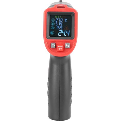 Thermomètre infrarouge numérique sans contact portable industriel 50℃-650℃ avec thermocouple K (1/5)