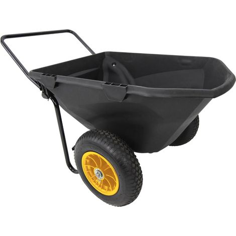 Brouette en plastique Polar Cub Cart 198 litres Noir 127x71x74 cm (1/5)