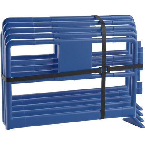 Barriere de chantier rouge bc 15 - lot de 5 (1/5)