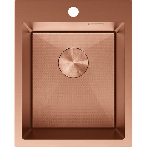 Mexen Solix évier en acier inoxydable 1 bac 400 x 500 mm, cuivre HC - 6406401000-65HC (1/5)