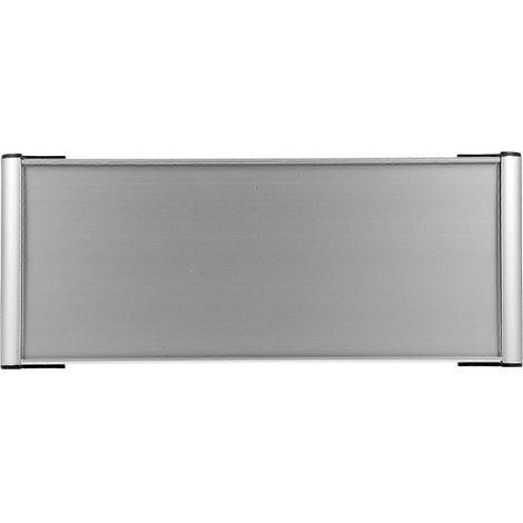 Plaque de porte vierge avec nom de service ou de bureau, plaque de porte en aluminium-28.00X12.00X1.50CM-Silver