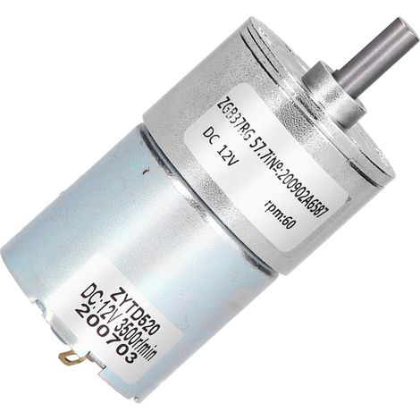 ZGB37RG 60R-12V Getriebemotor, elektrischer Mikro-Getriebemotor mit 37-mm-Welle (1/5)