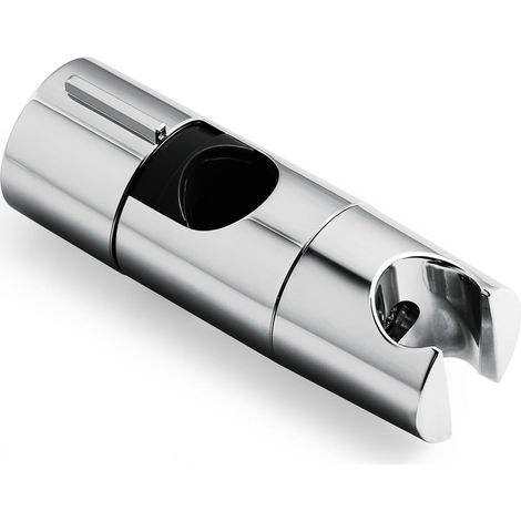 Duschkopfhalterung, verstellbare Duschkopfhalterung für Duschköpfe mit 19–25 mm Durchmesser, verstellbare Duschkopfhalterung mit Druckstange, verschiebbare Wandmontage als Ersatz für Badezimmer, Chrom (1/4)