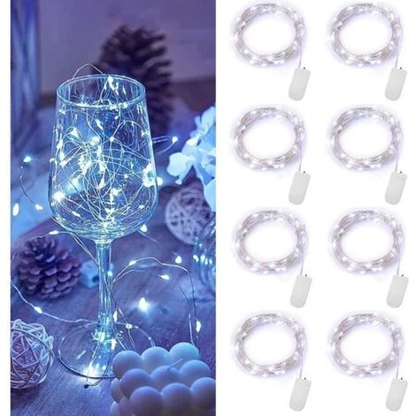 Glowing Garland - 1M - 10 LEDs - IP65 Waterproof - Cool White