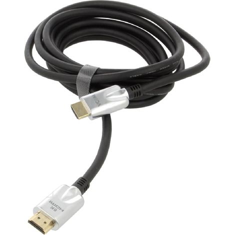 Cable HDCP 2.2 HDMI 2.1 male des deux cotes 3m noir