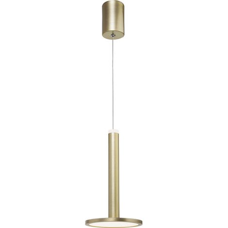 Merano Hialeah Plafonnier LED Intégré Aluminium Doré Satiné LED 11W 414Lm 3000K