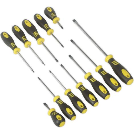 Sealey Soft Grip Screwdriver Set 12pc S0616