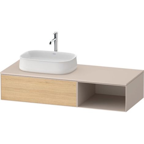 Duravit Zencha Konsolenwaschtischunterbau, 1300x550mm, 1 Auszug, (1/2)