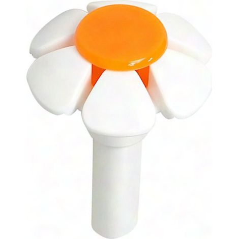 Fontaine à eau pour animaux, buse fleur de rechange ronde en acier inoxydable jaune orangé, distributeur d'eau pour chiens et chats, accessoire de remplacement supérieur (1/5)