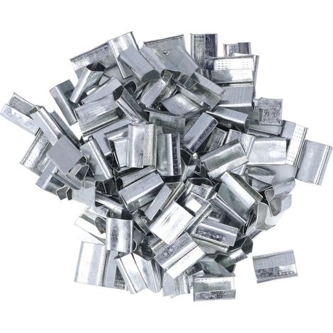 Joints ouverts d'emballage en acier galvanisés par boucle de cerclage en métal pour la courroie en plastique d'ANIMAL FAMILIER de 16mm (1/4)
