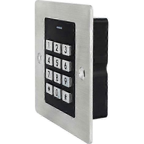 Clavier de contrôle d'accès intégré EK3 WG26 étanche avec boîtier métallique, adapté aux ouvre-portes de garage/portails, supporte 1000 utilisateurs (2025) (1/5)