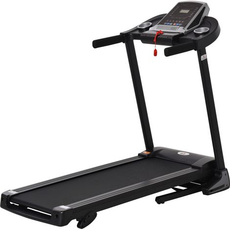 Folding Treadmill, 2.0HP Incline Treadmill Running Machine, 12.8 km/h, LED Display, Manual Incline, 12 Preset Programs, Drink & Phone Holder for Home Gym Fitness (1/5)