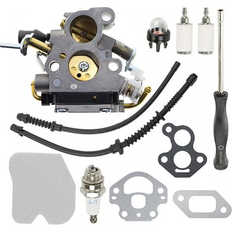 Carburateur Compatible avec Husqvarna 435 435E 440 440E CS410 CS2240 CS2240S Tronçonneuse Pièce de Rechange Moteur (1/5)