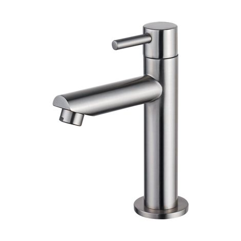 Fortifura Calvi Robinet lave-mains - 14.4cm - à poser - eau froide - Inox brossé PVD