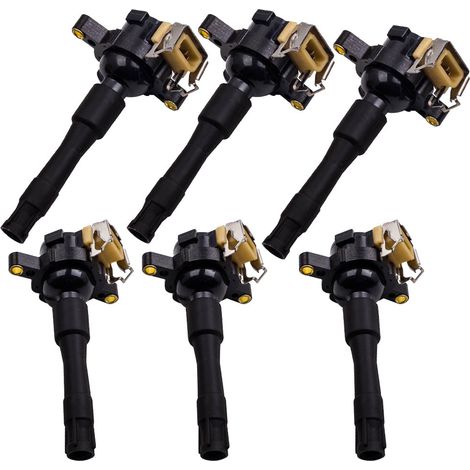 BFO – Lot de 6 bobines d'allumage pour BMW E36 E46 E39 E38 325i 320i 525i 528i M3 – Matériaux de haute qualité – Garantie 2 ans - 12131748017 (1/5)