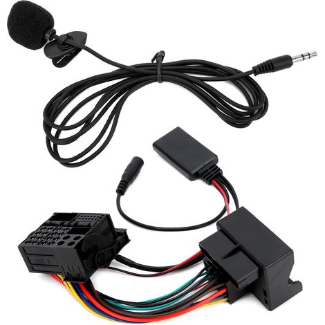 Adaptateur microphone, câble audio auxiliaire, Bluetooth 5.0, Plug and Play, remplacement pour BMW Série 5 E60 E61 (2002-2014) (1/5)