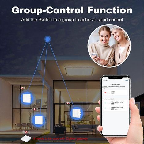 Tuya Smart Switch Zigbee Wandschalter nach europäischem Standard