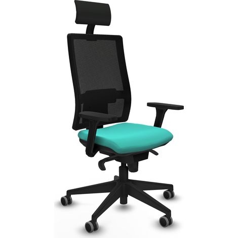 Silla de oficina piqueras y crespo Horna turquesa espuma moderna (1/5)