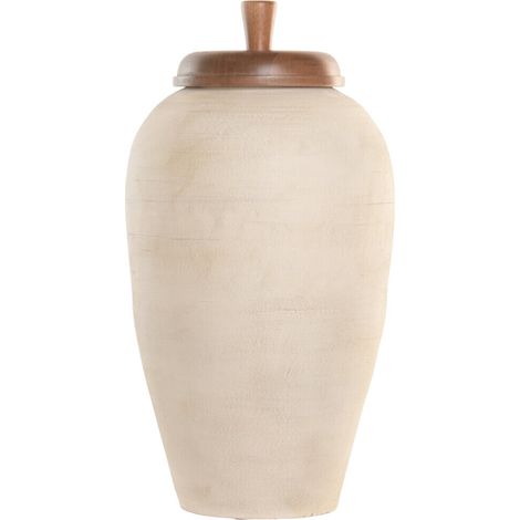Tibor Terracota Mango 25X25X53 Tapa Crudo (1/4)