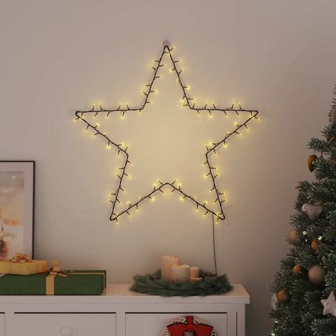 Luces de Navidad Silueta de Estrella 50 LEDs cálido (1/5)