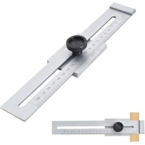 200mm Measuring Range Stainless Steel Marking Gauge Carpenter Gauge Precision Stroke Gauge Woodworking Measuring Tools (1/5)