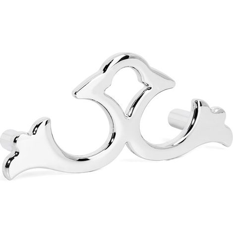 tirador zamak modelo cassi acabado cromo dist. agujero dist. 64mm. (1/5)