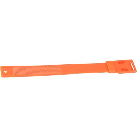 Lot de 10 colliers d'identification pour chèvres et moutons, anneaux de marquage pour bétail, matériel agricole, 36 cm, orange (1/5)