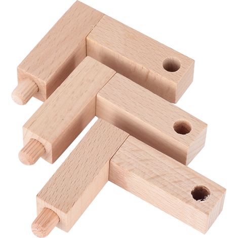 Support lampe lune en bois de santal solide pratique durable simple léger socle bois petit 3 pcs (1/5)