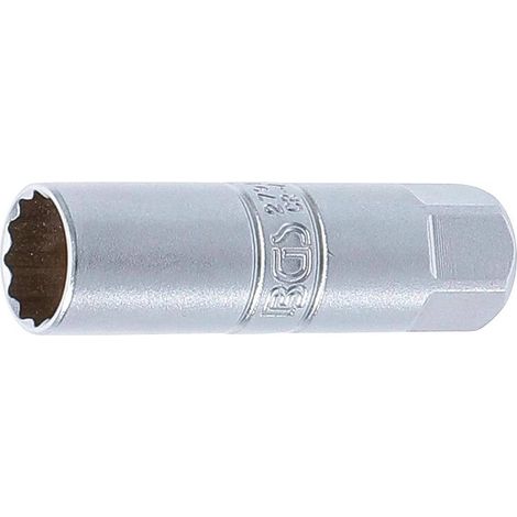 Douille de Bougie 12 Pans 10 mm (3/8) - 14 mm - Précision et Durabilité, Acier, Cliquet 3/8 - D-Work