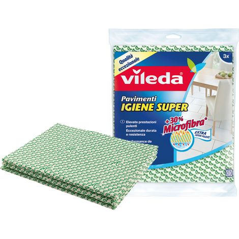 Vileda PANNO PAVIMENTI IGIENE SUPER PZ. 3 cm. 45x50 15.00 confezioni