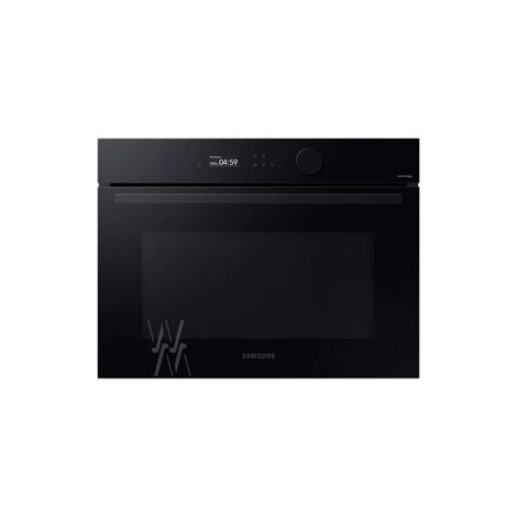 Samsung – Micro-ondes encastrable 50L 900W – Connecté WiFi – 20 programmes auto – Décongélation rapide – Porte abattante – Finition verre noir