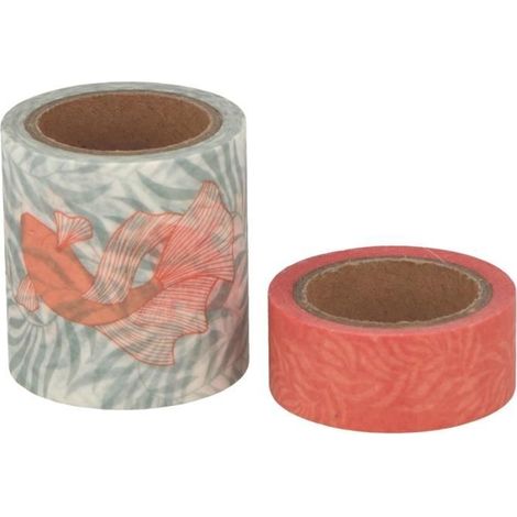 Ruban de masquage - Artemio - Corail - 15 mm x 39 mm x 5 m - 2 pièces
