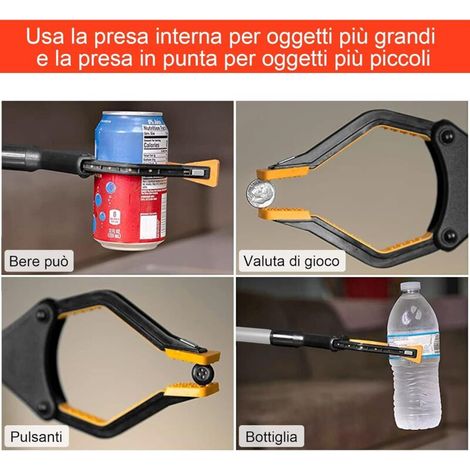 Attrezzi pieghevoli per la rimozione dei rifiuti, 79 cm, magnetici, per la raccolta differenziata, adatti all'uso da parte di persone anziane. (1/3)