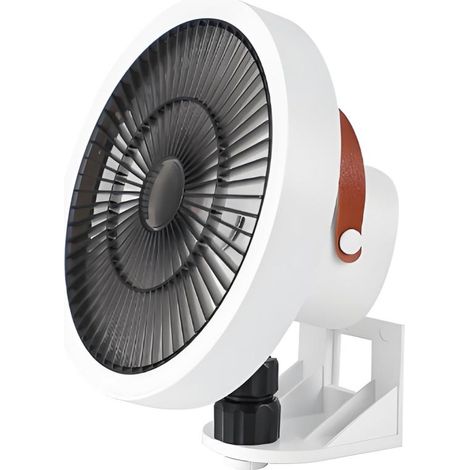 1 Ventilateur oscillant, Moteur sans balais, Batterie 10000mAh, 3 vitesses, Veilleuse intégrée, Cuisine, Chambre (1/5)