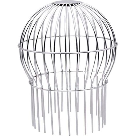 Crépine en inox pour gouttière, anti-colmatage, protège contre les feuilles et débris, outil de nettoyage pratique - 140 mm (1/4)