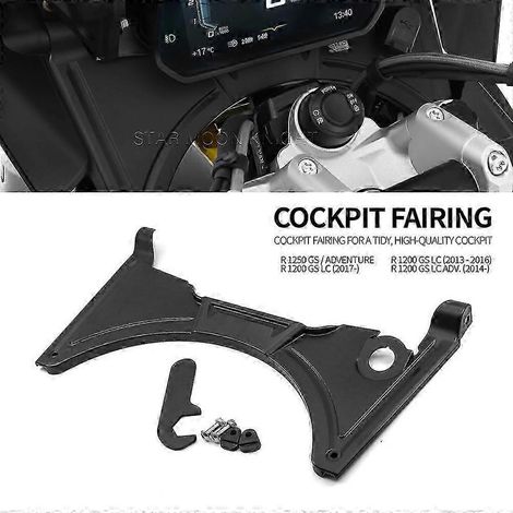 Accessoires moto pour BMW R1250GS Adventure, R 1250 GS et R1200GS LC (à partir de 2013) : carénage de cockpit, protection de fourche, déflecteur d'air. (1/5)