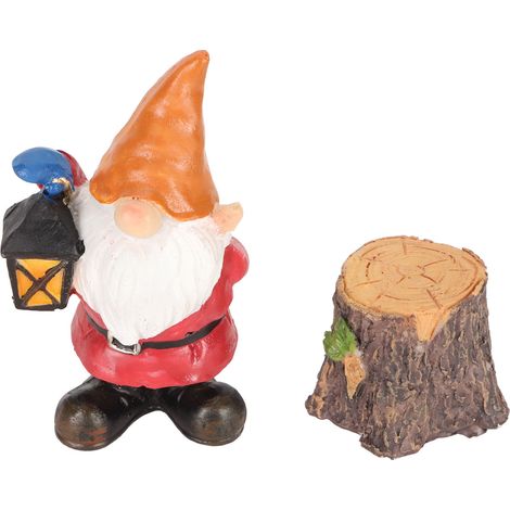 Ensemble de statues miniatures de nains, accessoires de jardin en résine synthétique, imperméables et résistants au soleil, adaptés à la décoration intérieure et extérieure. (1/5)