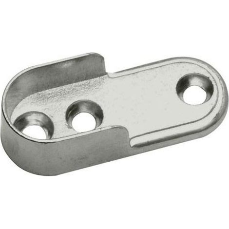 Seitenstütze Ovalstange Nickel (1/3)