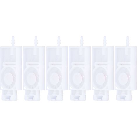 6 tampons d'encre solvant tête d'impression rectangulaire PP remplacement XP600 blanc (1/5)