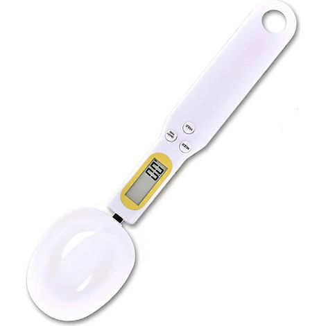 Cuillère doseuse graduée de 0,1 g à 500 g, cuillère doseuse avec écran LCD, balance de cuisine multifonction pour épices/herbes/protéines (1/4)