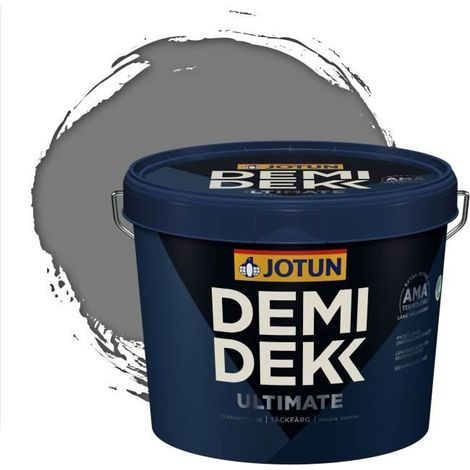 Peinture Bois - DEMI DEKK ULTIMATE - Lasure Opaque Satinée - RAL 7037 - 3L (1/2)