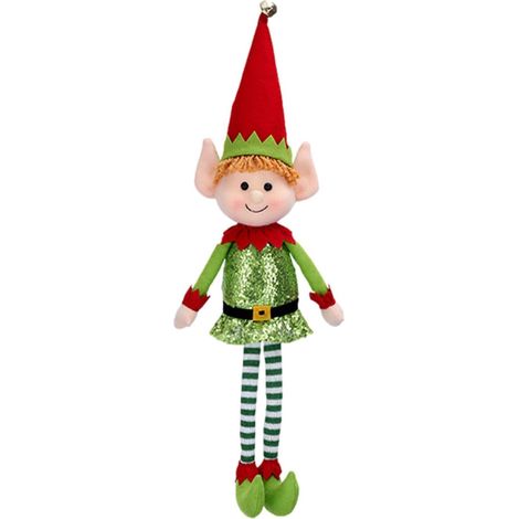 Poupées Elfes En Peluche De Noël  Décoration De Noël Lutin, Jouet En Peluche Lutin De Noel Avec Longue Jambe, Figurine Elfe Noel Décoration De Noël Pour Fenêtre, Porche, Cheminée, Autres Lieux (1/5)