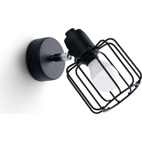 Aplique de pared Naxa negro, 1 luz (1/5)