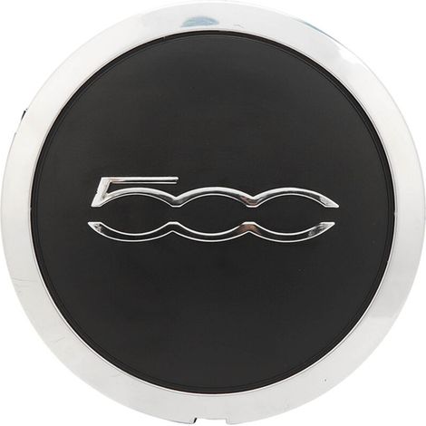 Capuchon de moyeu de roue central avec garniture chromée 68078419AC Capuchon de moyeu de roue résistant à la chaleur pour FIAT 500